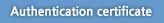 Authentication certificate